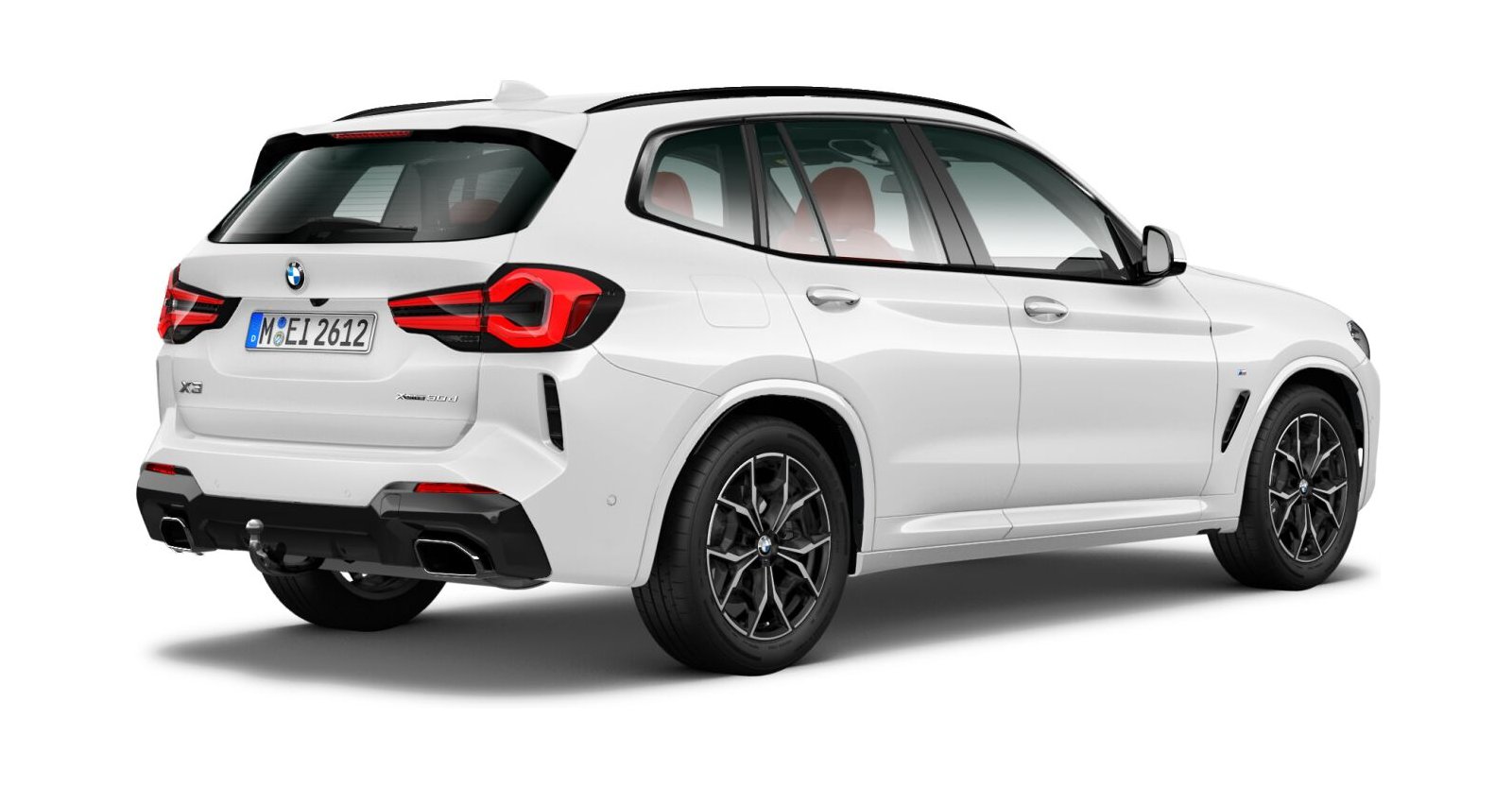 BMW BMW X in Weiß von hinten BMW BMW X in Weiß von hinten