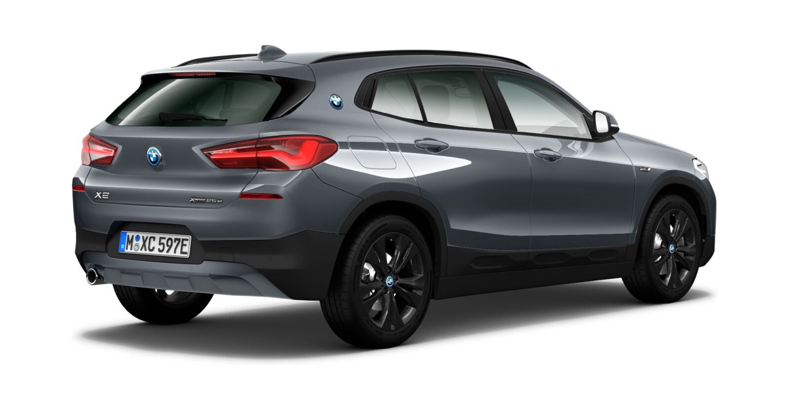 BMW BMW X in Grau von hinten