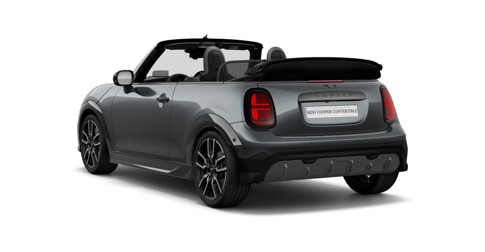 MINI MINI Cabrio in Grau von hinten