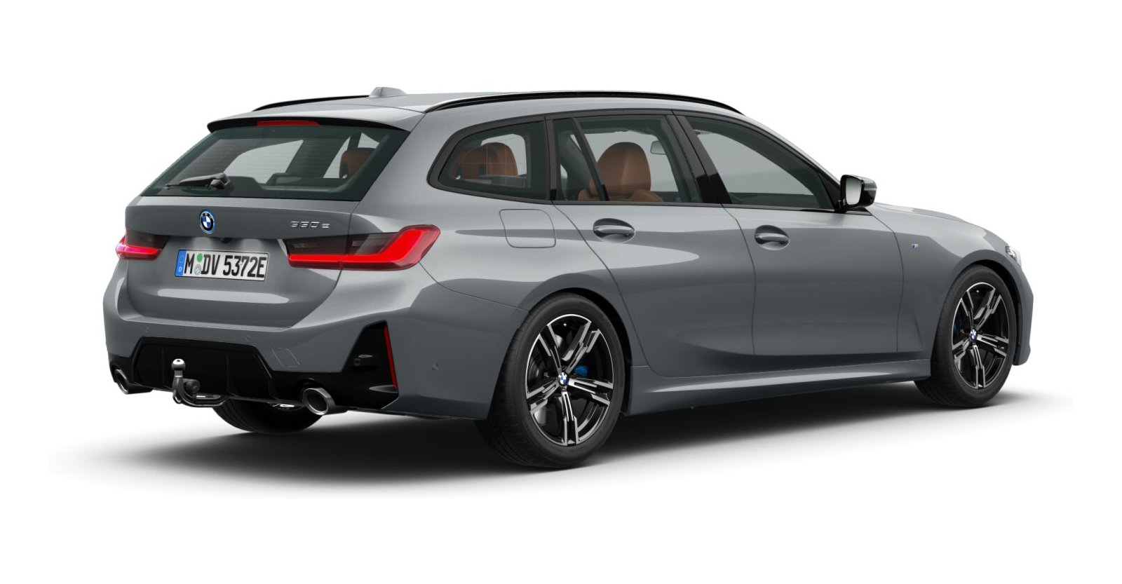 BMW BMW 3er in Grau von hinten BMW BMW 3er in Grau von hinten