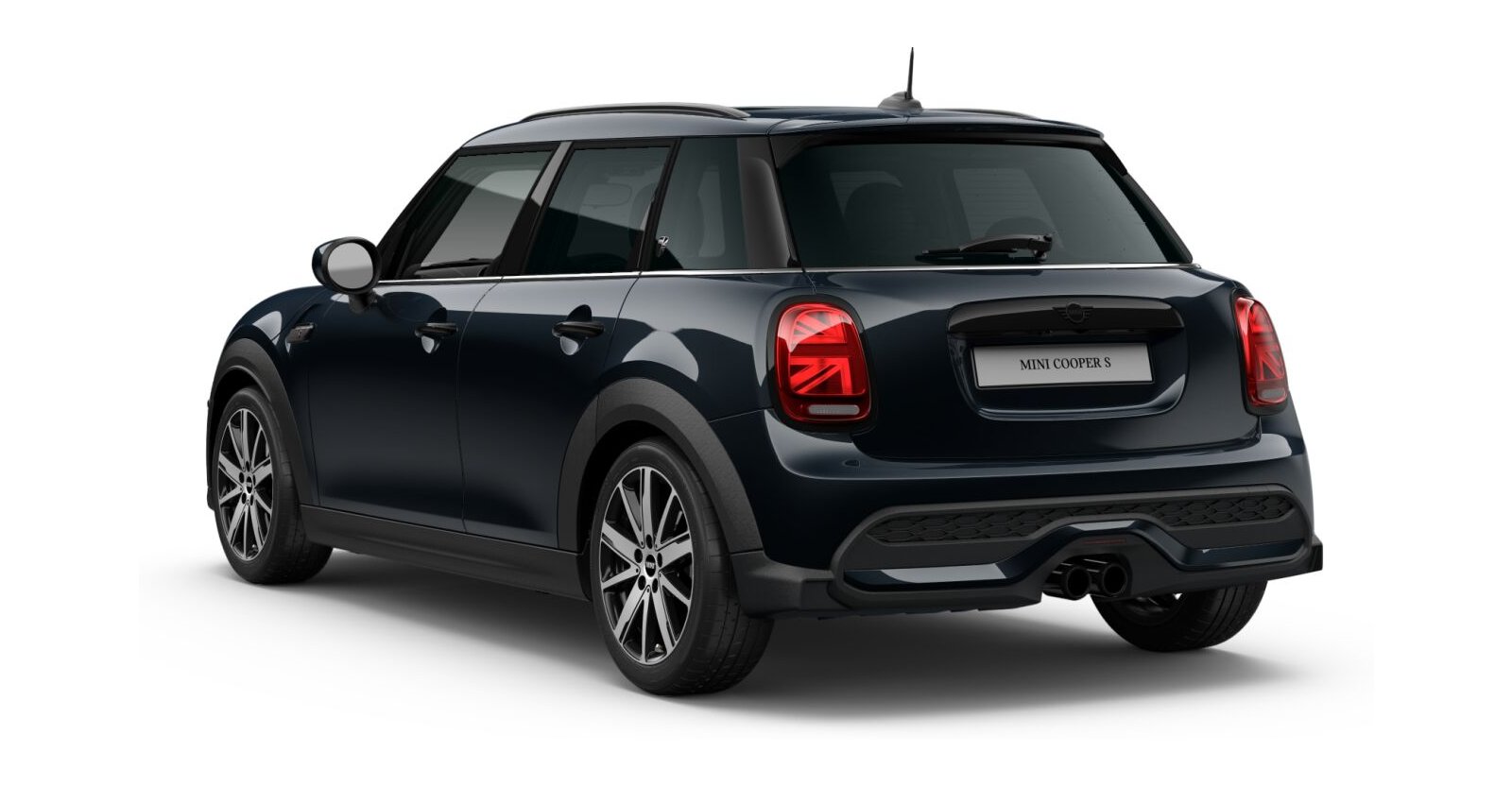 MINI MINI 5-Türer in Schwarz von hinten