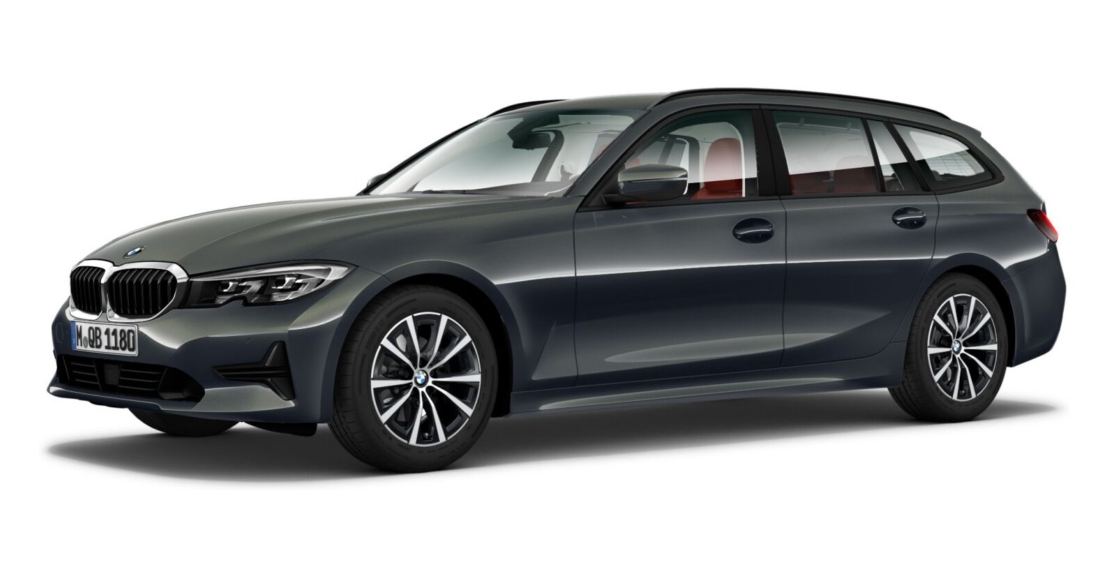 BMW 320d xDrive Touring in Grau von vorne