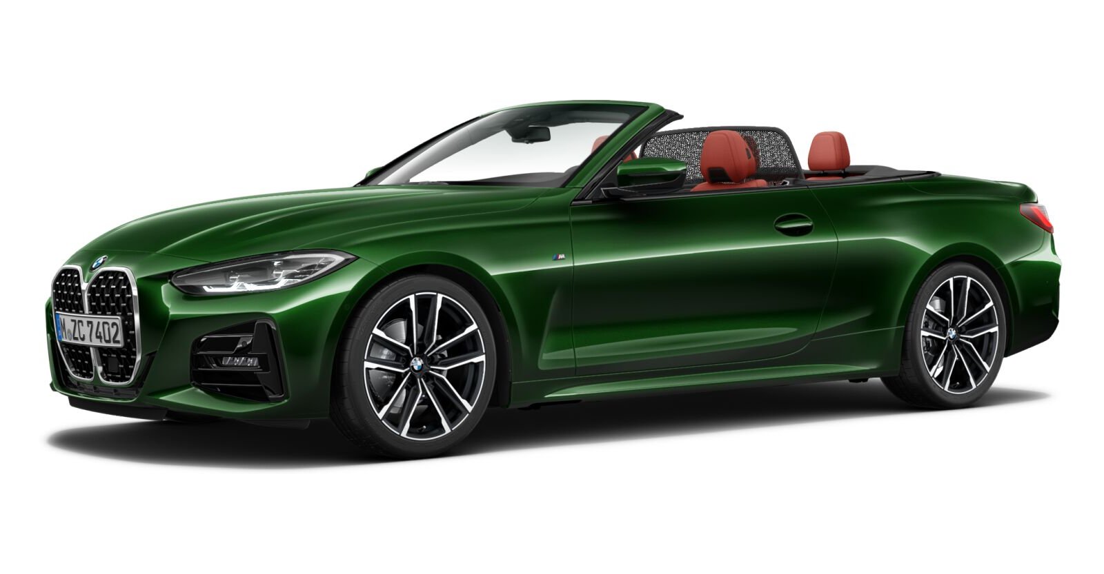 BMW BMW 4er in Grün von vorne BMW BMW 4er in Grün von vorne