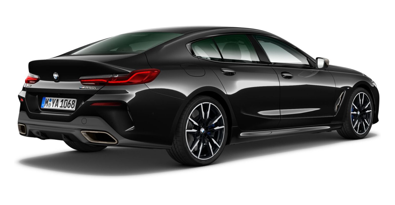 BMW BMW 8er in Schwarz von hinten BMW BMW 8er in Schwarz von hinten