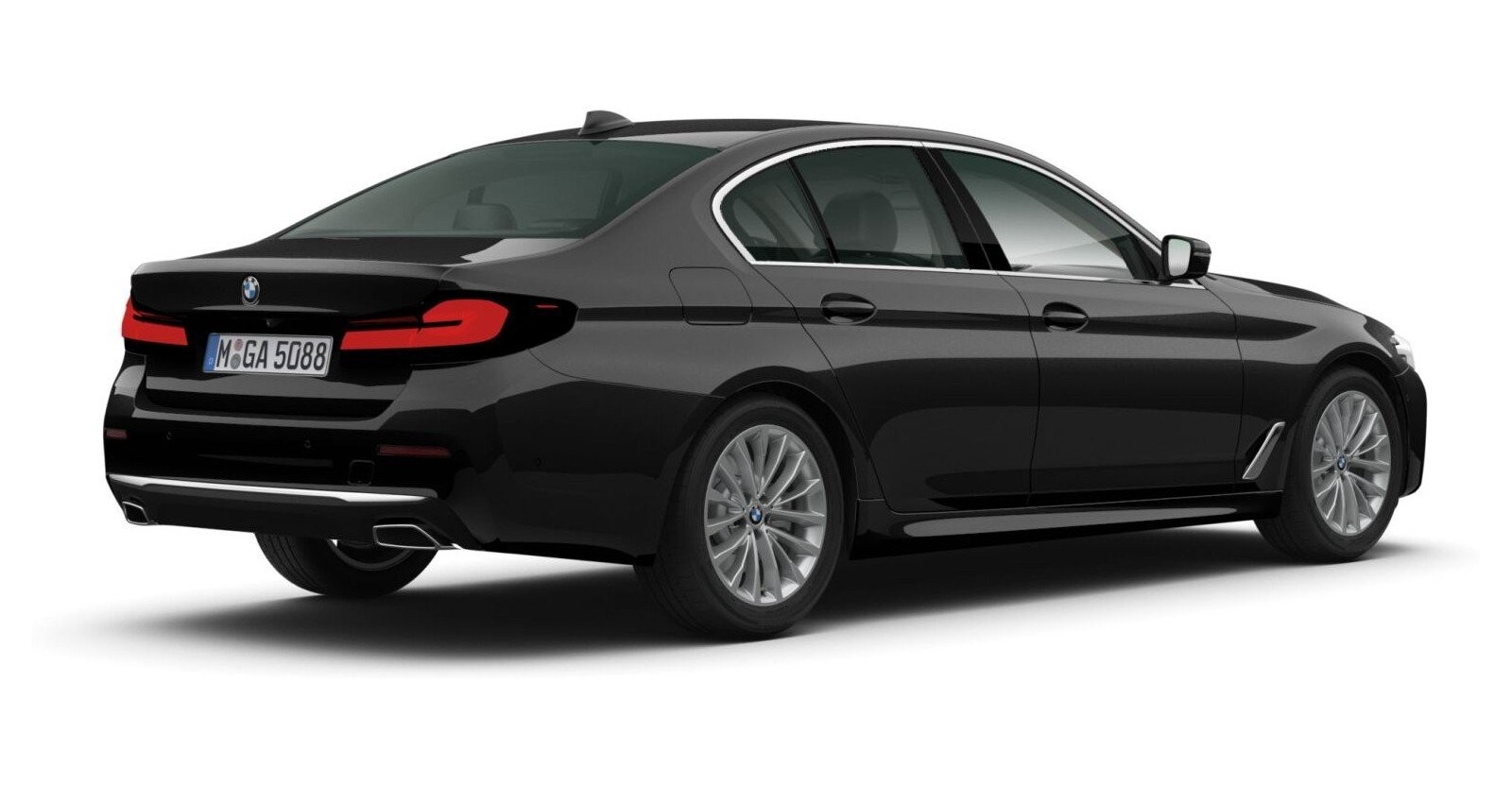 BMW BMW 5er in Schwarz von hinten BMW BMW 5er in Schwarz von hinten