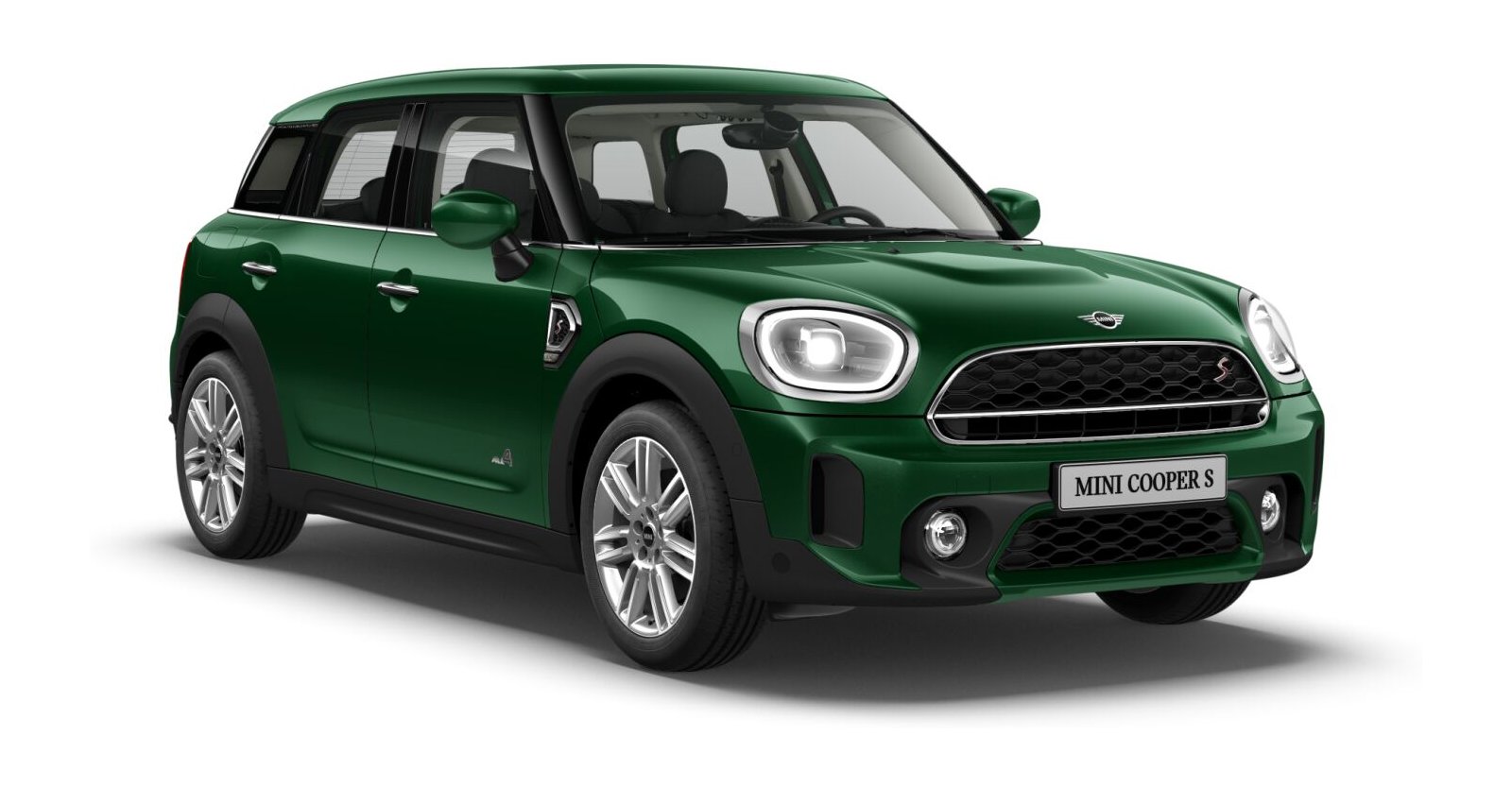 MINI Cooper S Countryman ALL4 in Grün von vorne