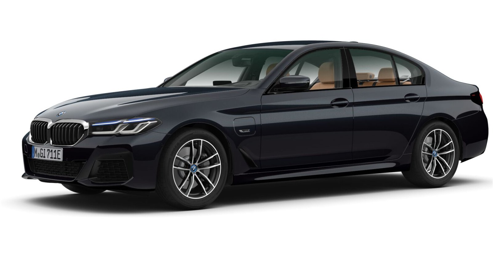 BMW BMW 5er in Schwarz von vorne BMW BMW 5er in Schwarz von vorne