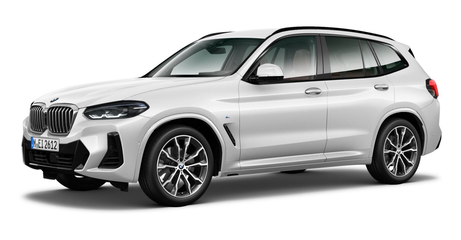 BMW X3 xDrive 30i in Weiß von vorne
