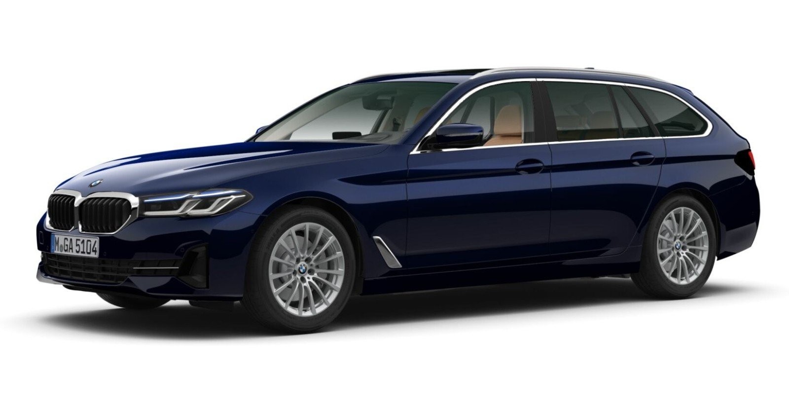 BMW BMW 5er in Blau von vorne BMW BMW 5er in Blau von vorne