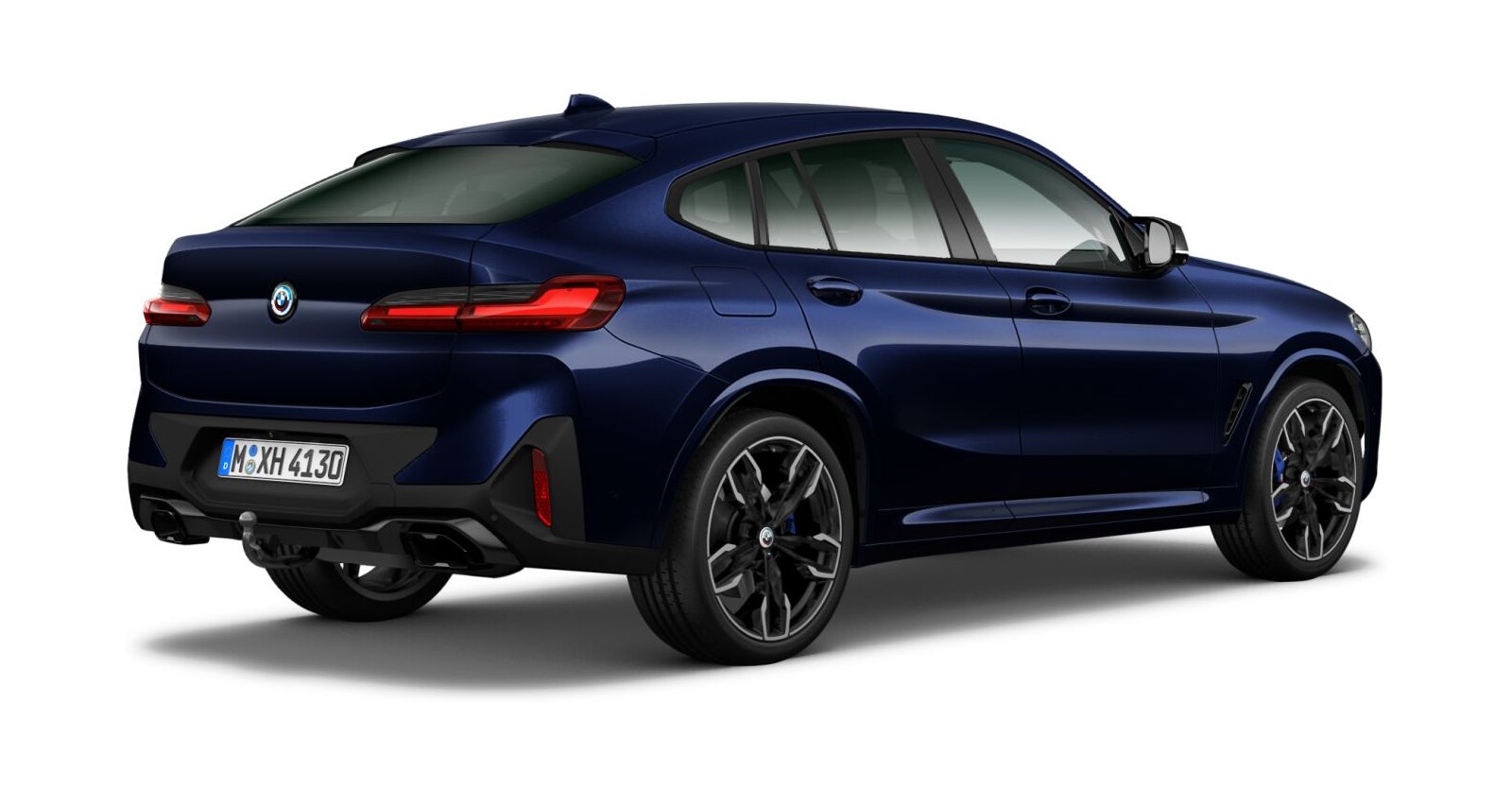BMW BMW X in Blau von hinten BMW BMW X in Blau von hinten