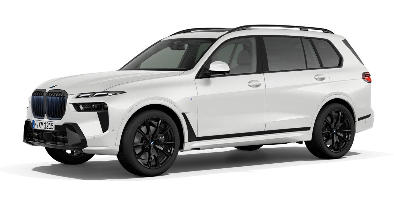 BMW X7 xDrive40d in Weiß von vorne BMW X7 xDrive40d in Weiß von vorne