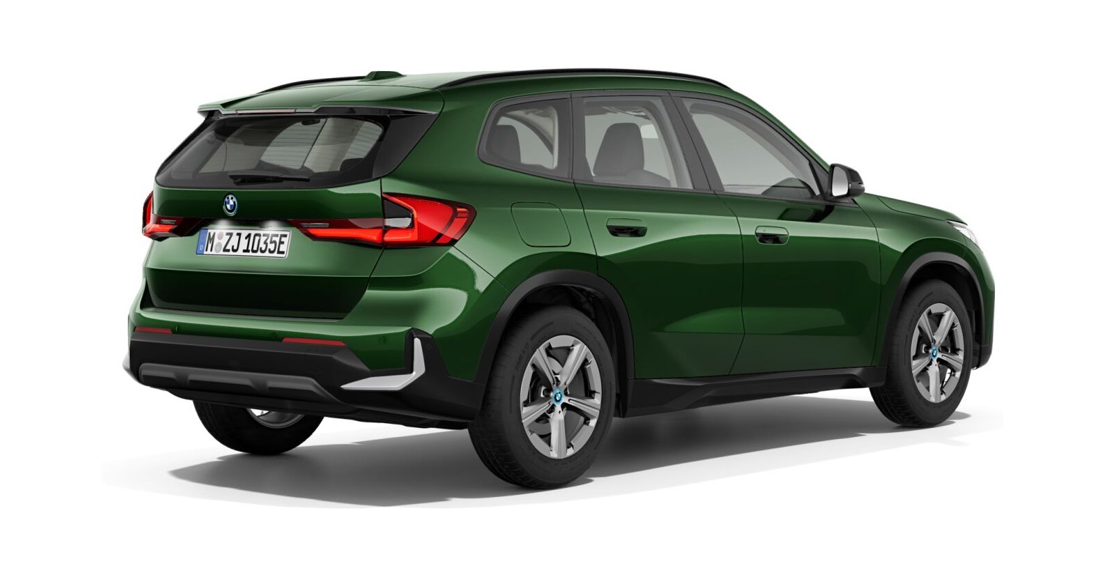 BMW BMW X in Grün von hinten BMW BMW X in Grün von hinten