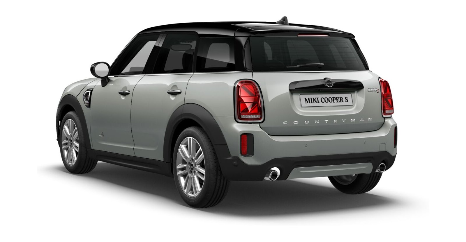 MINI MINI Countryman in Silber von hinten