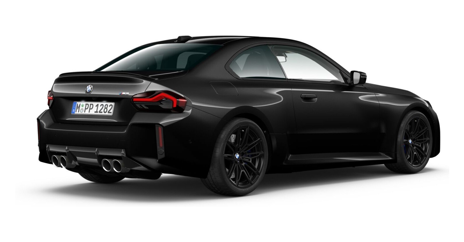 BMW BMW M in Schwarz von hinten