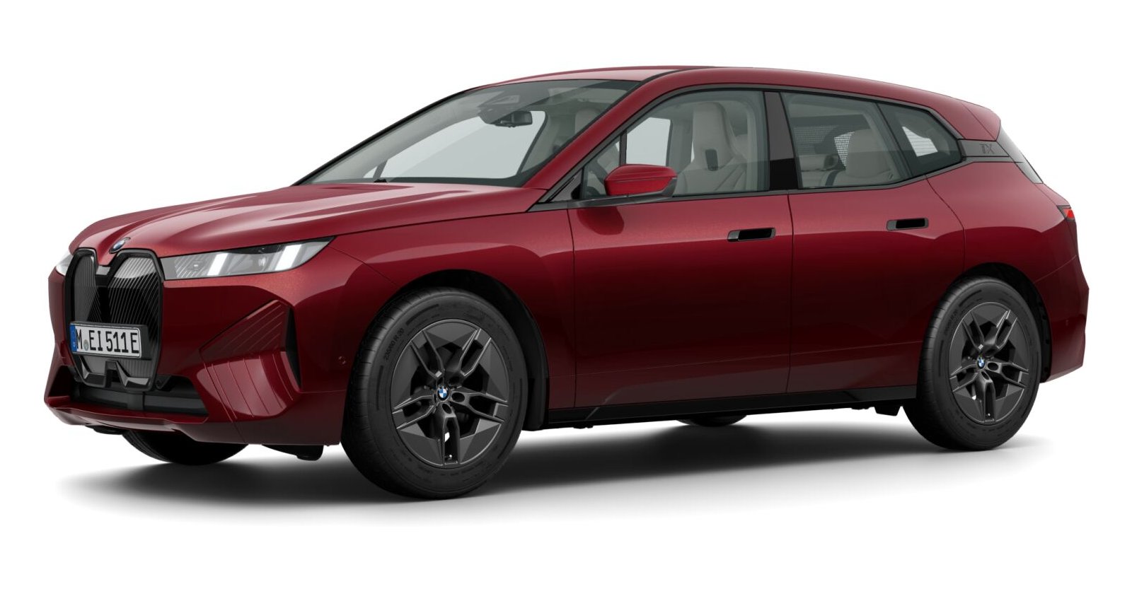 BMW BMW I in Rot von vorne