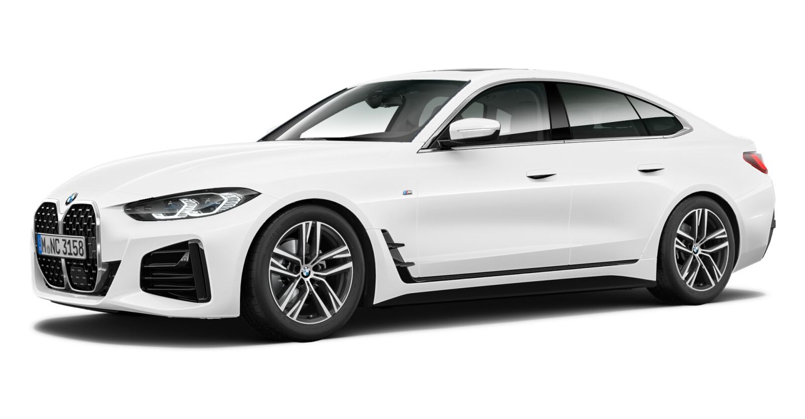 BMW BMW 4er in Weiß von vorne BMW BMW 4er in Weiß von vorne