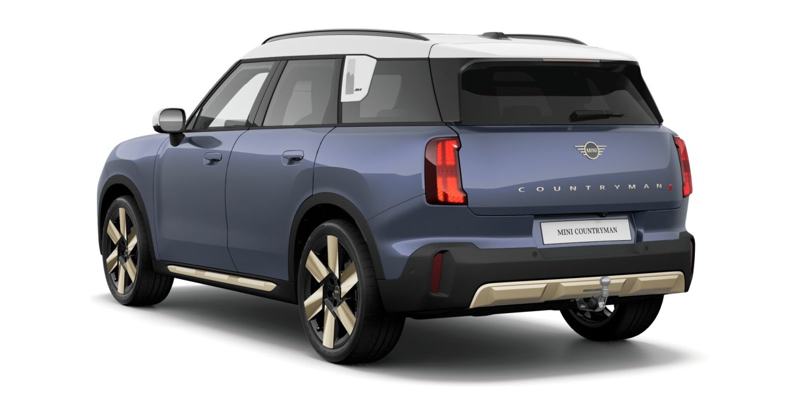 MINI MINI Countryman in Blau von hinten MINI MINI Countryman in Blau von hinten