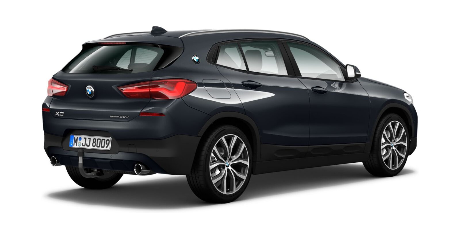 BMW BMW X in Grau von hinten BMW BMW X in Grau von hinten