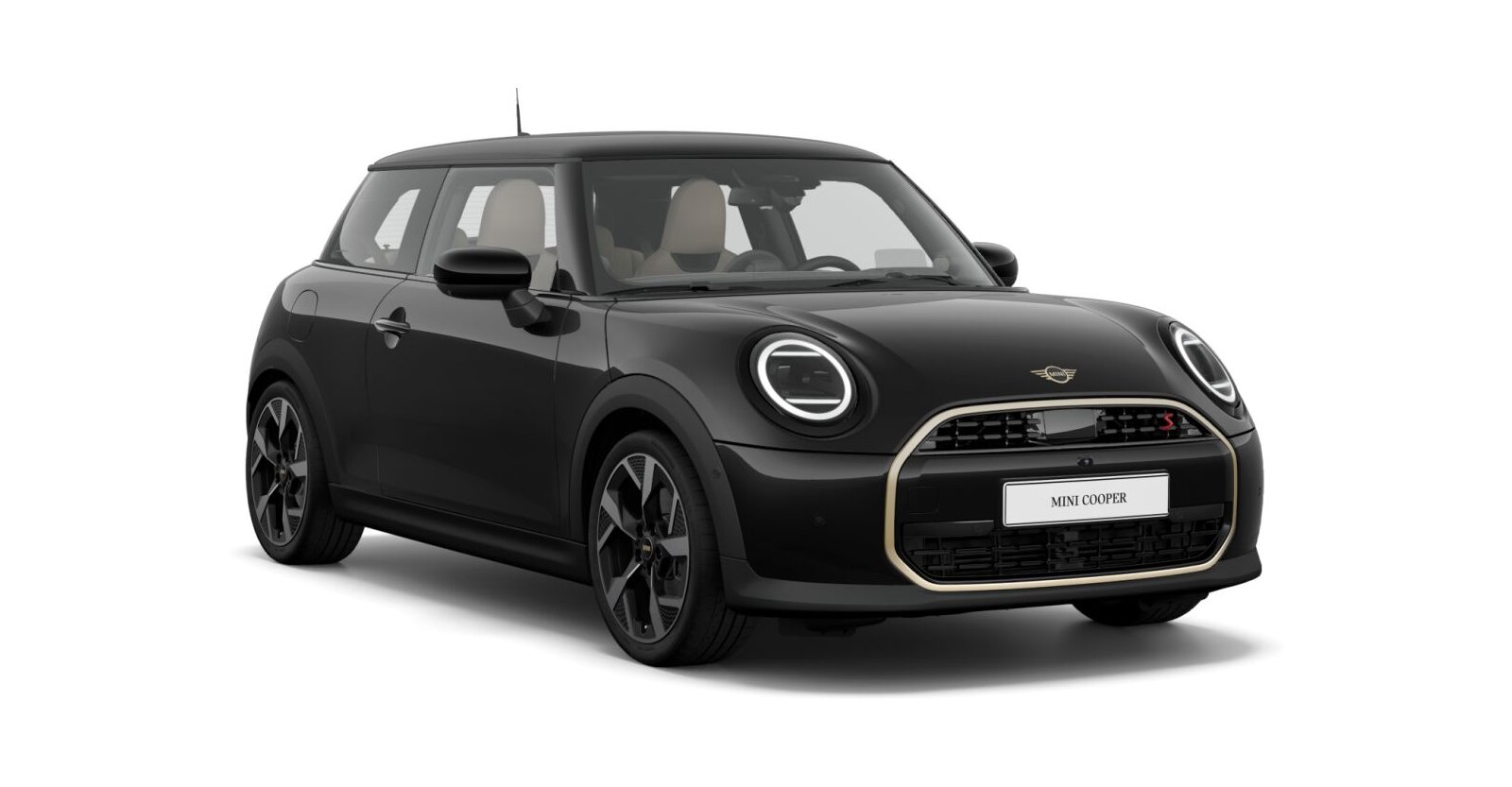 MINI MINI 3-Türer in Schwarz von vorne
