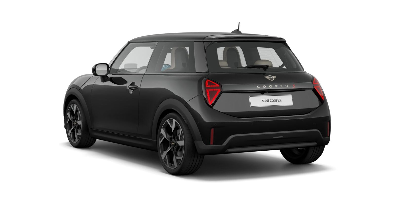 MINI MINI 3-Türer in Schwarz von hinten