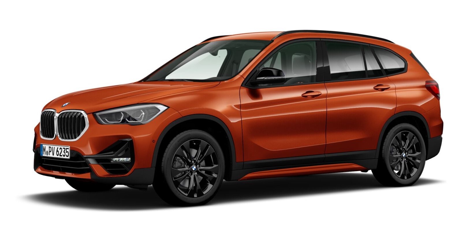 BMW BMW X in Orange von vorne