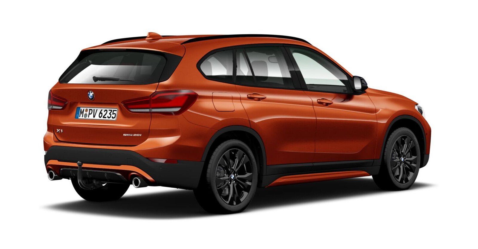BMW BMW X in Orange von hinten