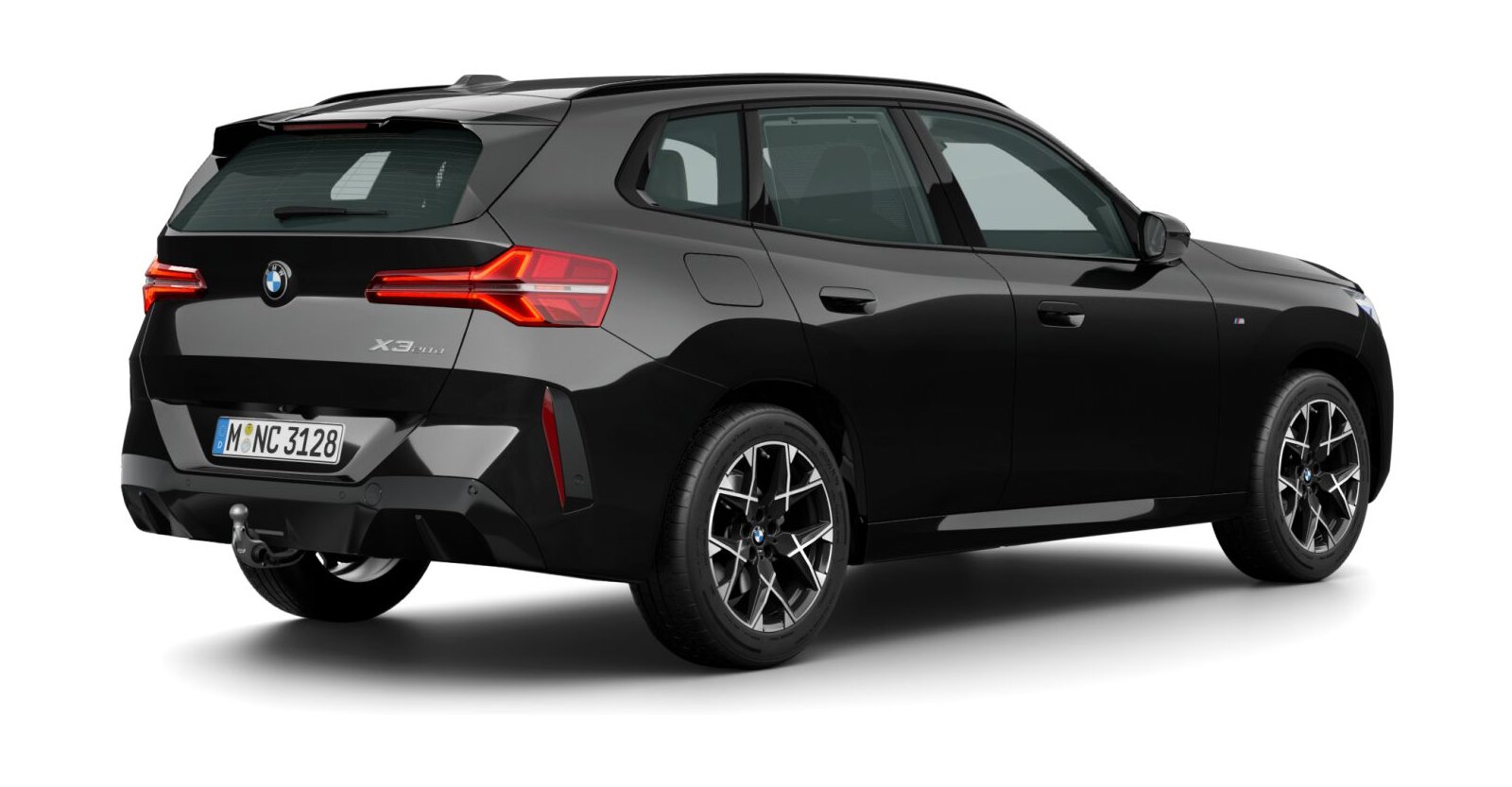 BMW BMW X in Schwarz von hinten