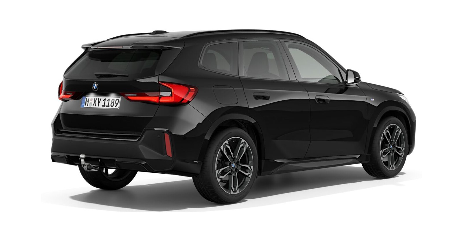 BMW BMW X in Schwarz von hinten
