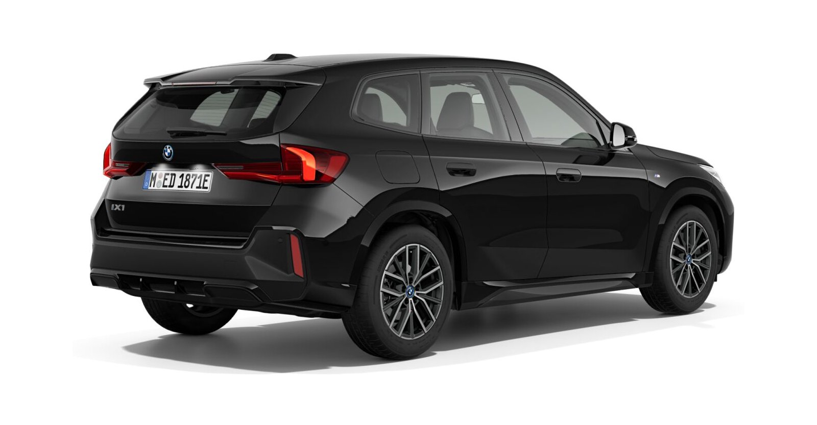 BMW BMW I in Schwarz von hinten