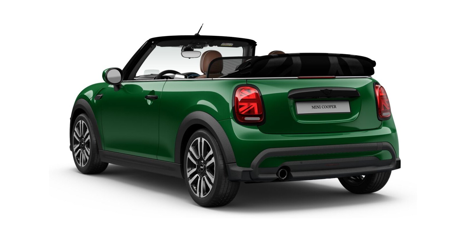 MINI MINI Cabrio in Grün von hinten