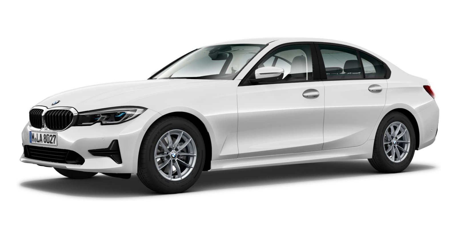 BMW BMW 3er in Weiß von vorne BMW BMW 3er in Weiß von vorne