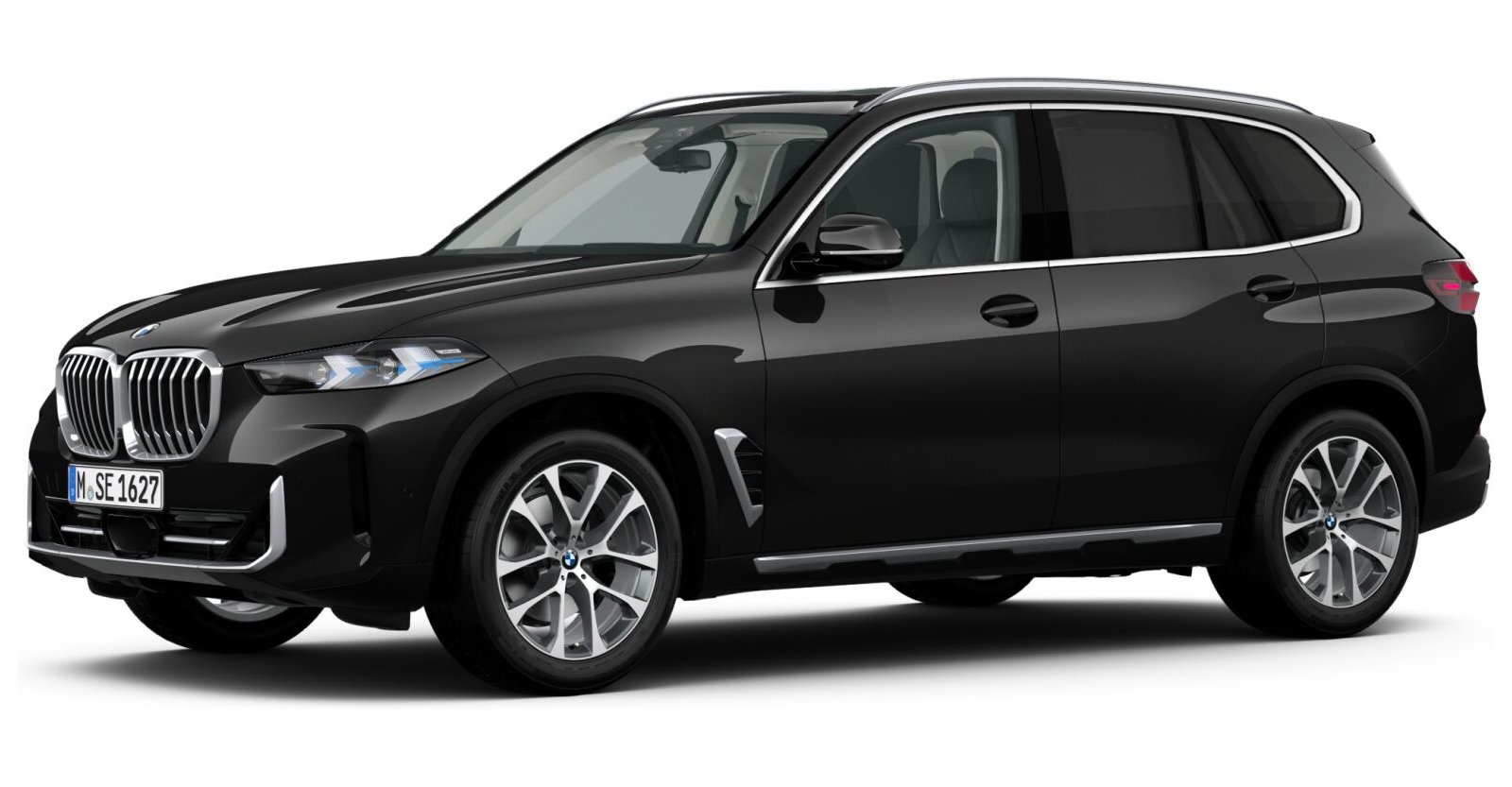 BMW X5 xDrive30d in Schwarz von vorne