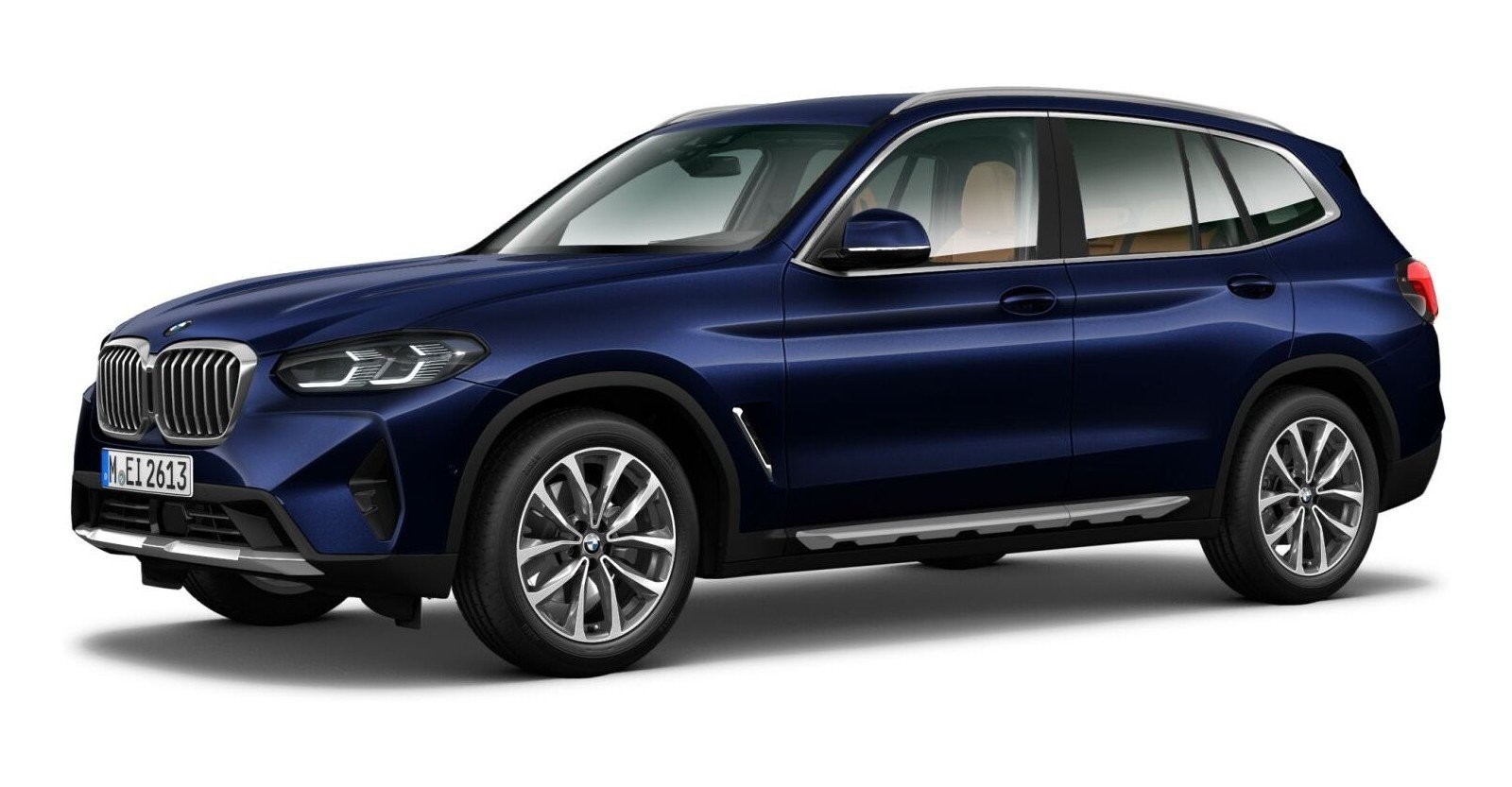 BMW BMW X in Blau von vorne BMW BMW X in Blau von vorne