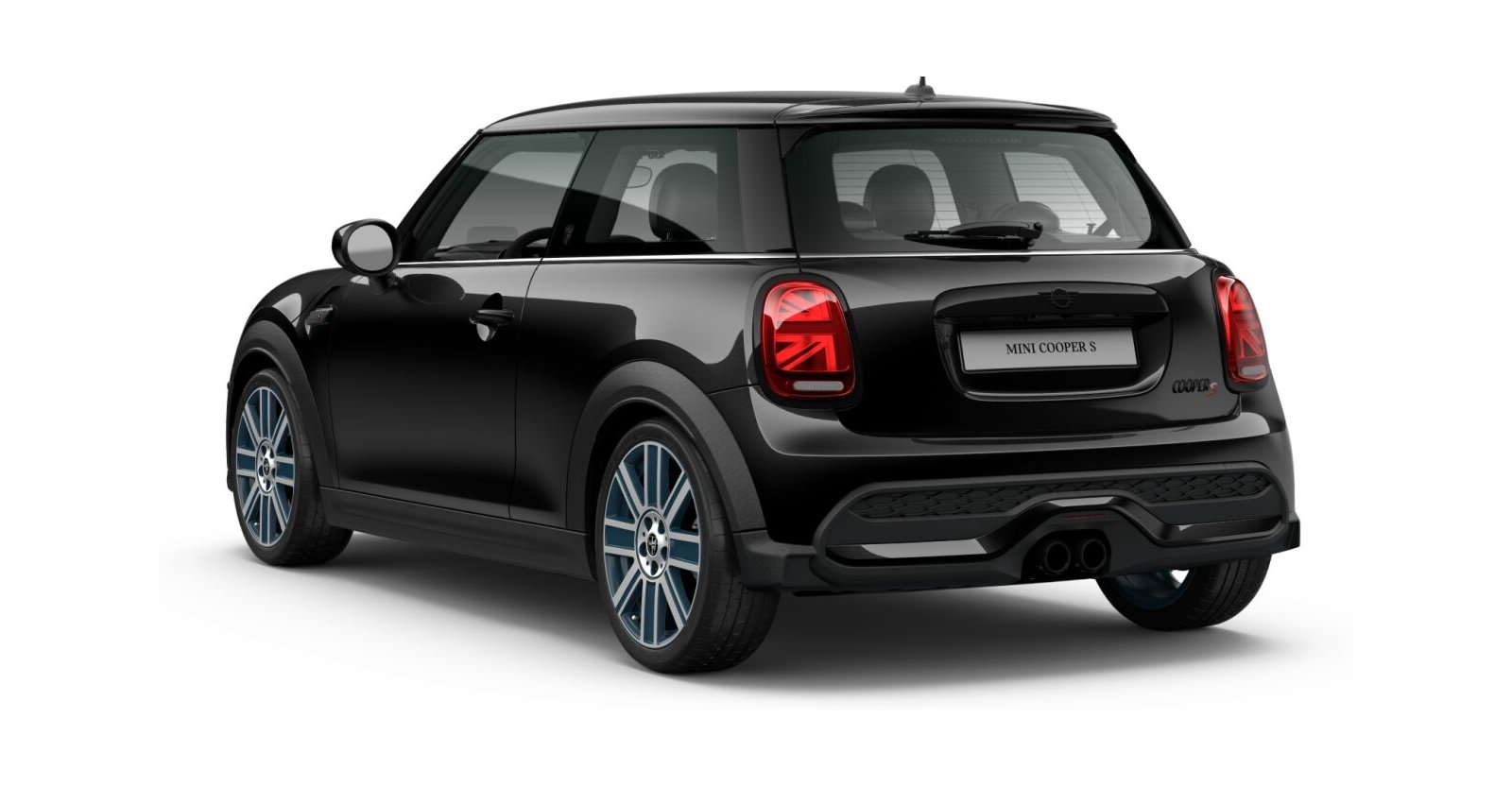 MINI MINI 3-Türer in Schwarz von hinten