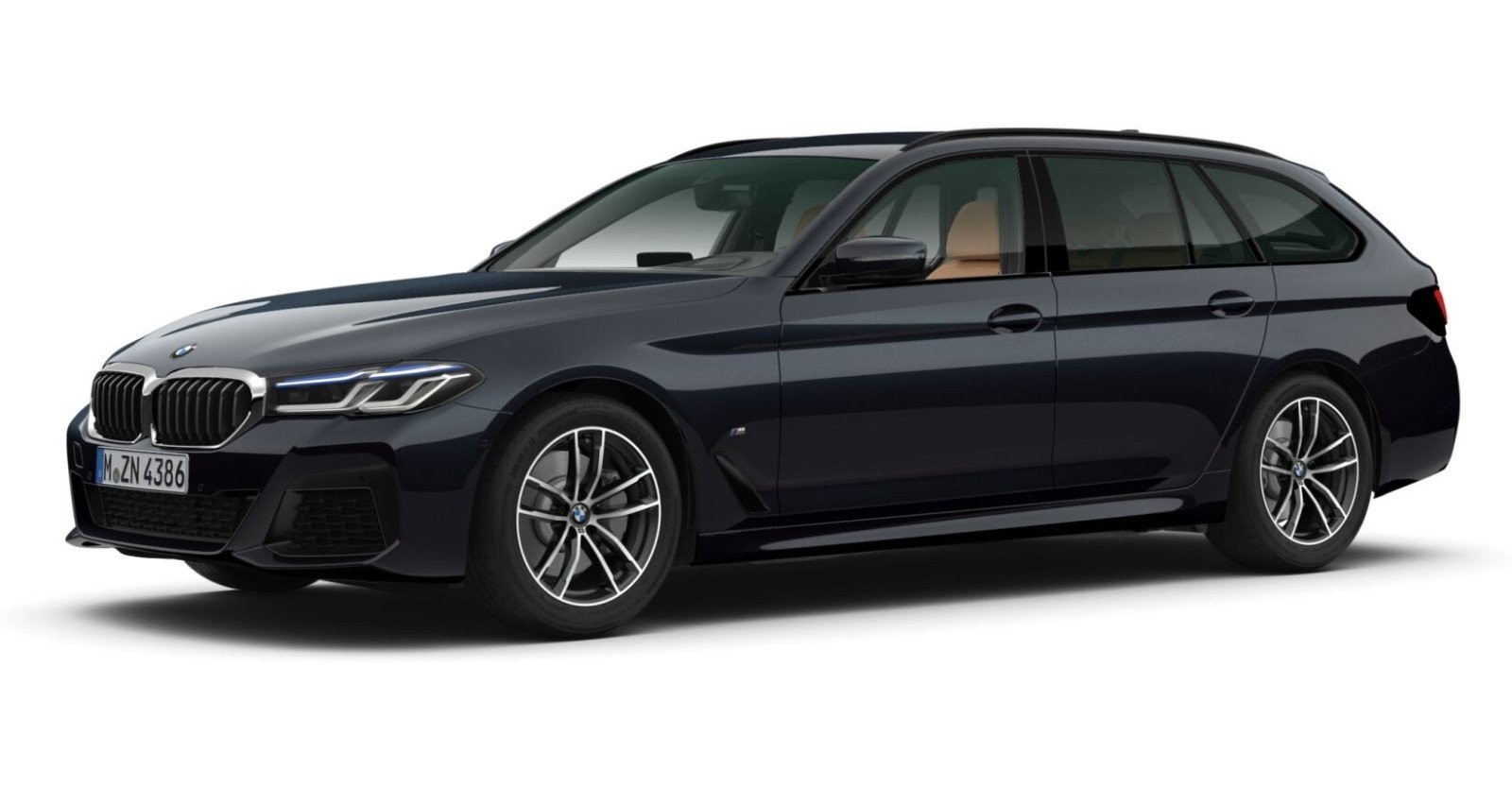BMW BMW 5er in Schwarz von vorne BMW BMW 5er in Schwarz von vorne