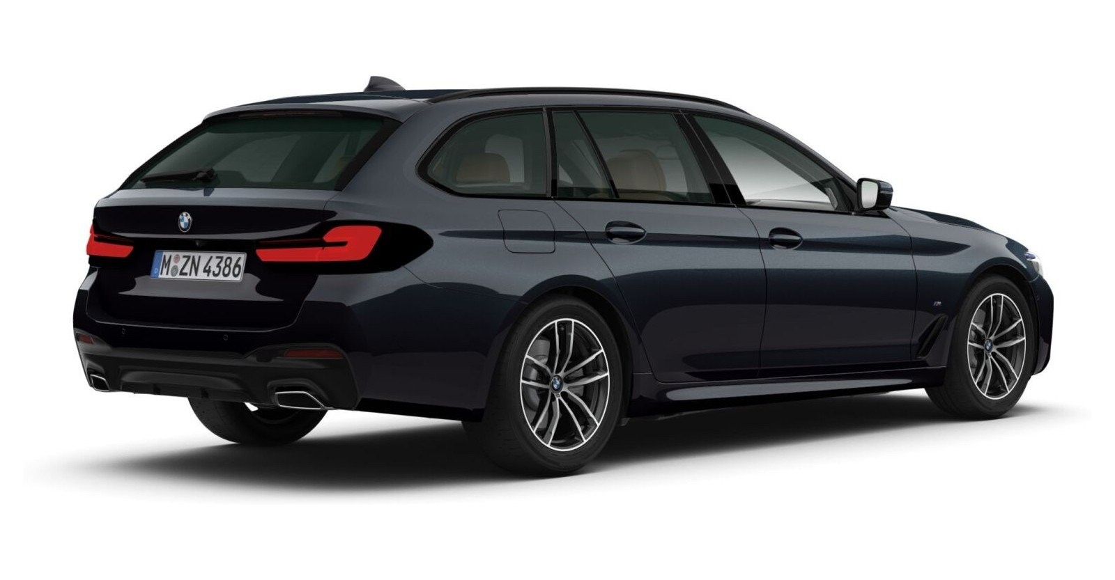 BMW BMW 5er in Schwarz von hinten BMW BMW 5er in Schwarz von hinten
