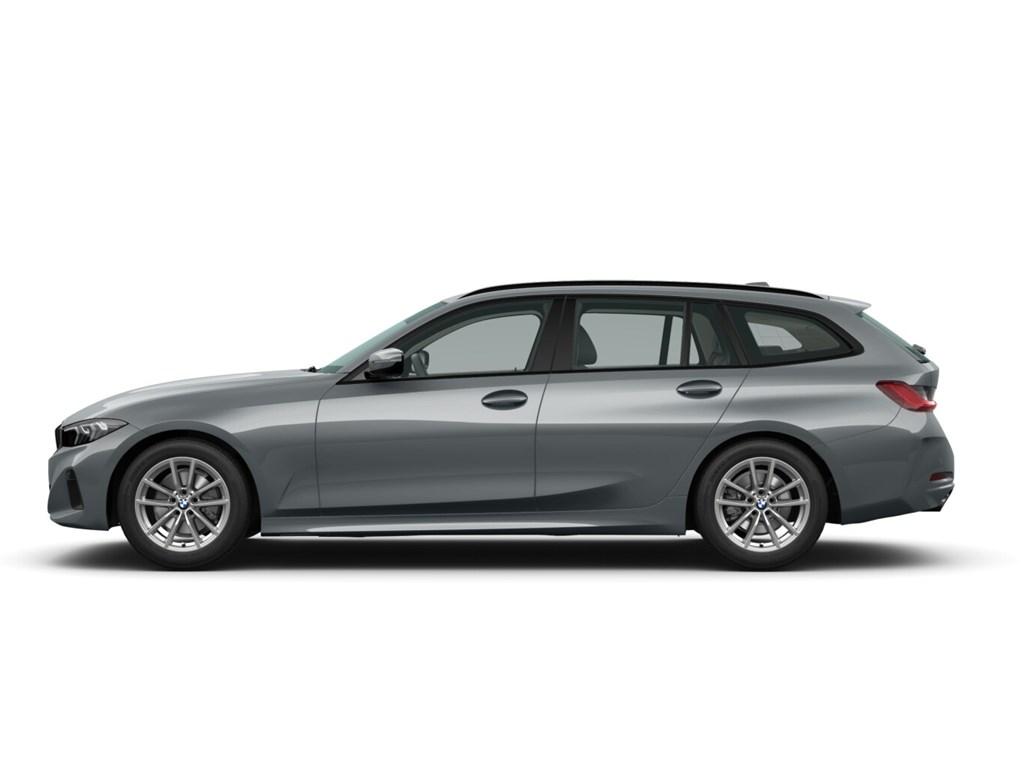 BMW 318i Touring von der Seite in Grau