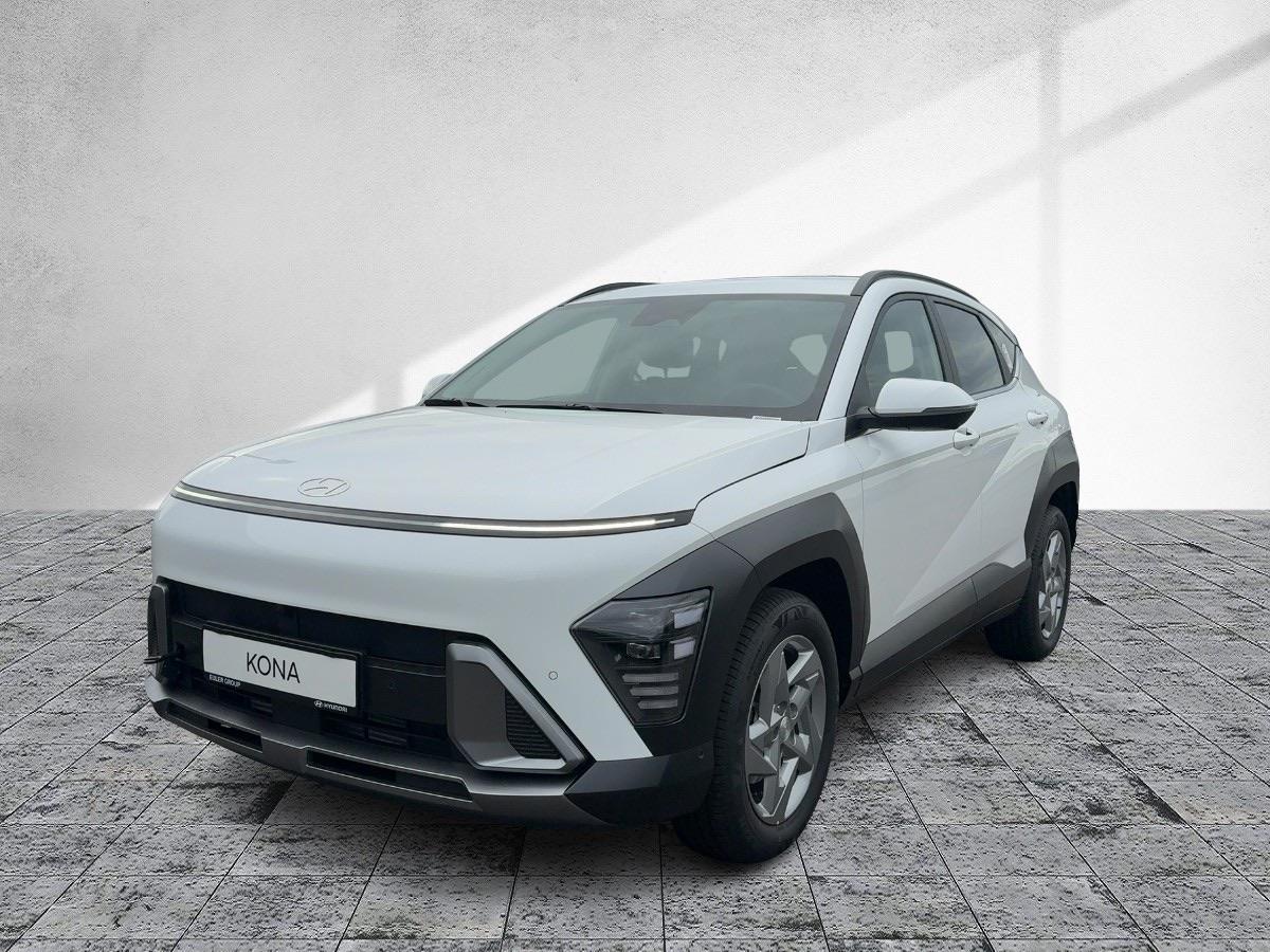 HYUNDAI KONA in Weiß von vorne HYUNDAI KONA in Weiß von vorne