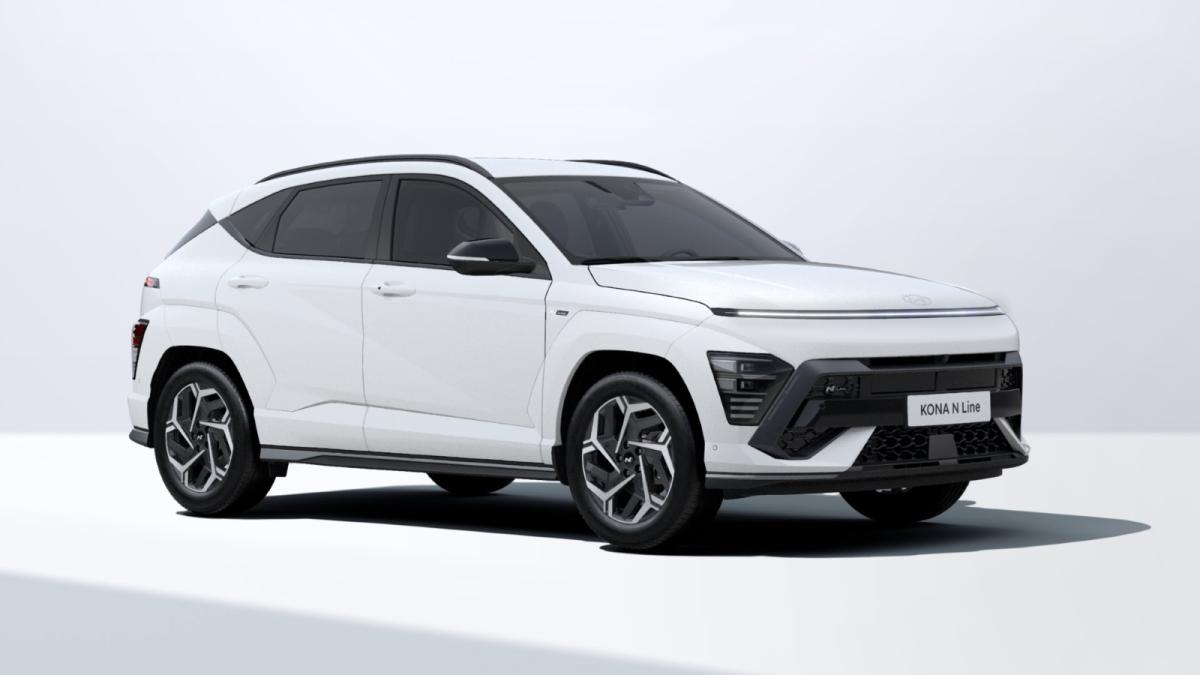 HYUNDAI KONA in Weiß von vorne