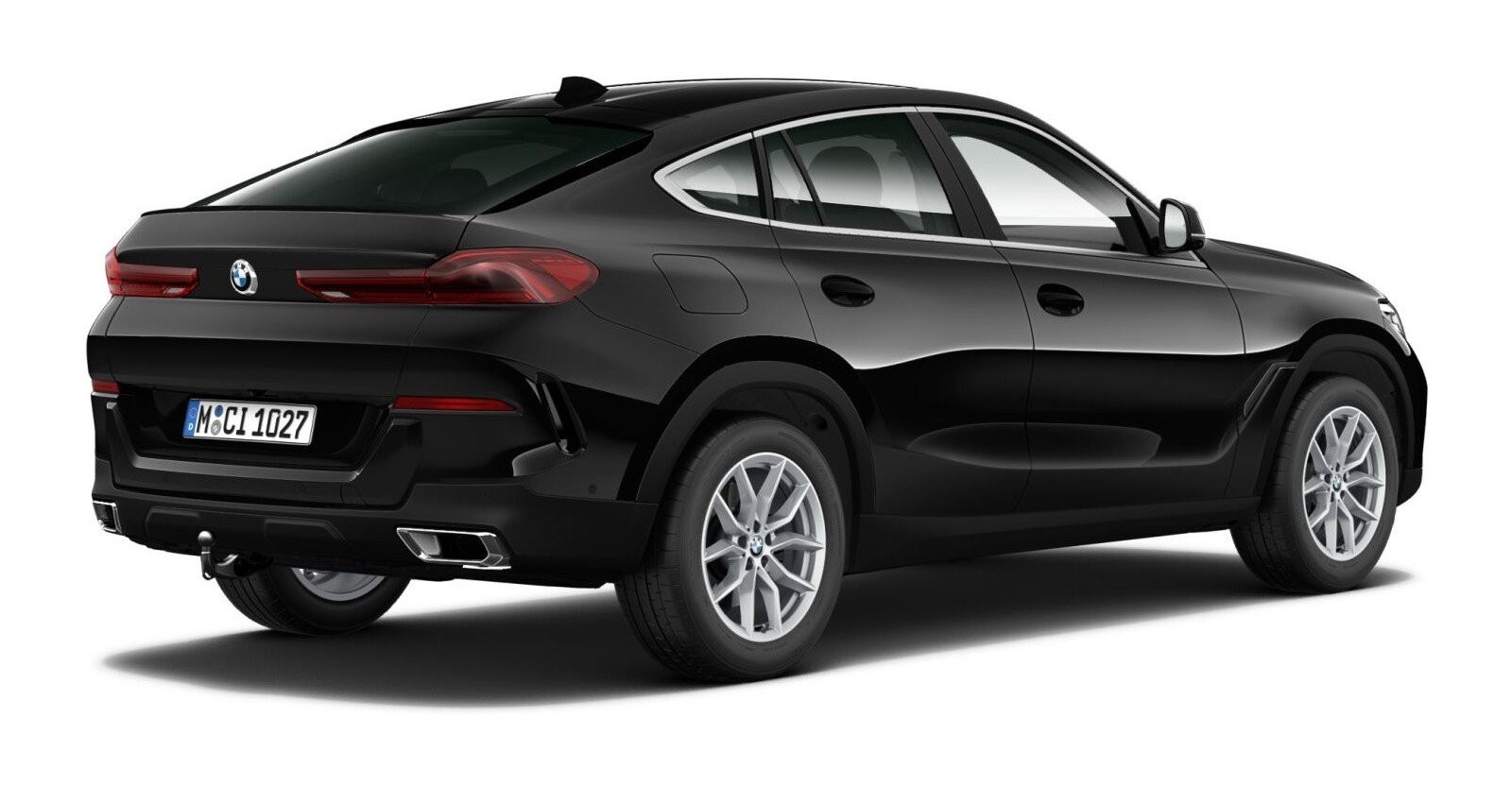 BMW BMW X in Schwarz von hinten BMW BMW X in Schwarz von hinten