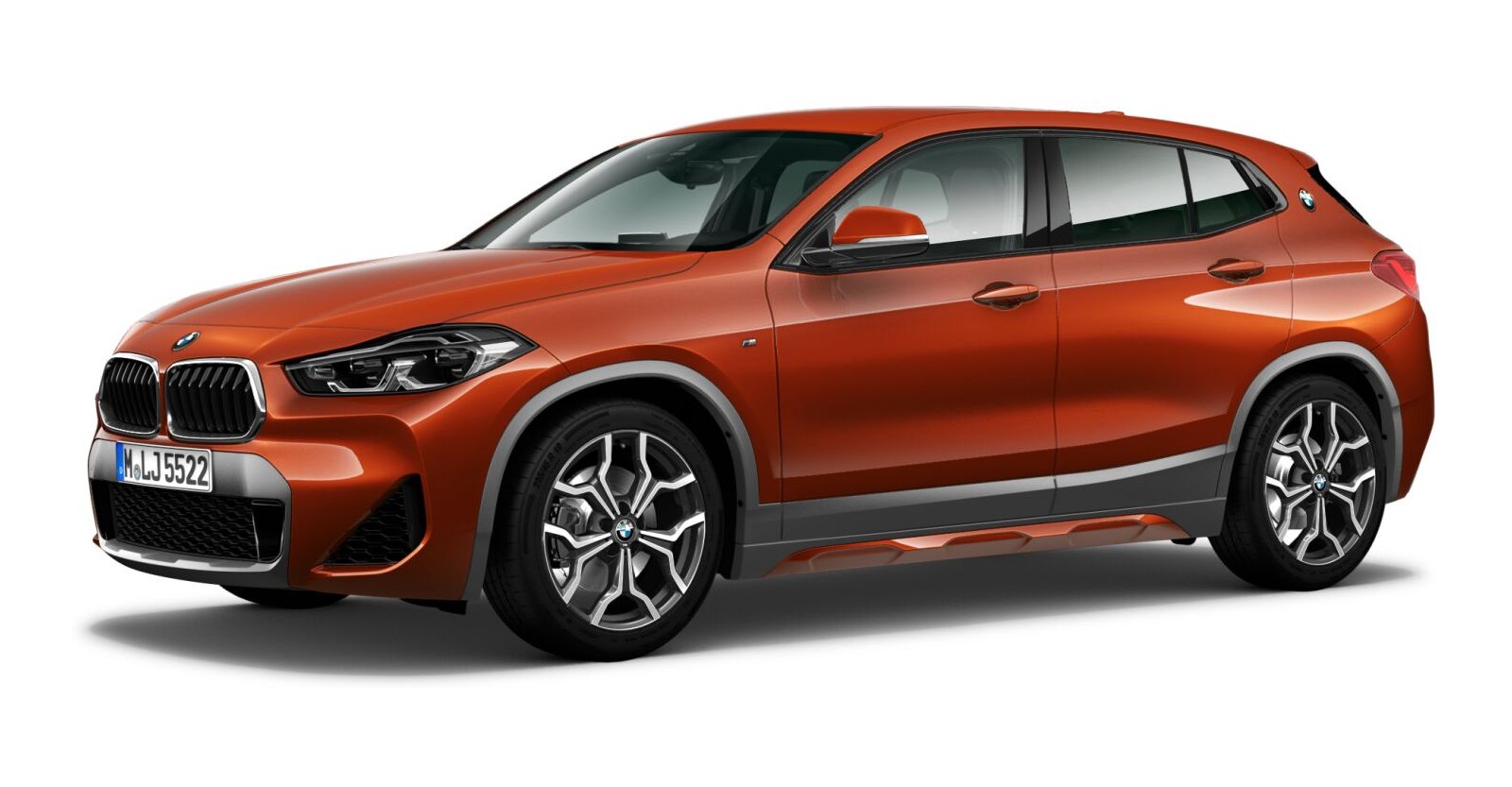 BMW BMW X in Orange von vorne BMW BMW X in Orange von vorne
