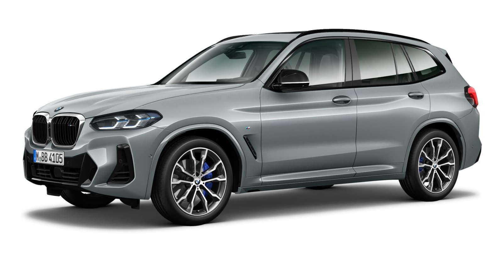 BMW X3 M40d in Grau von vorne