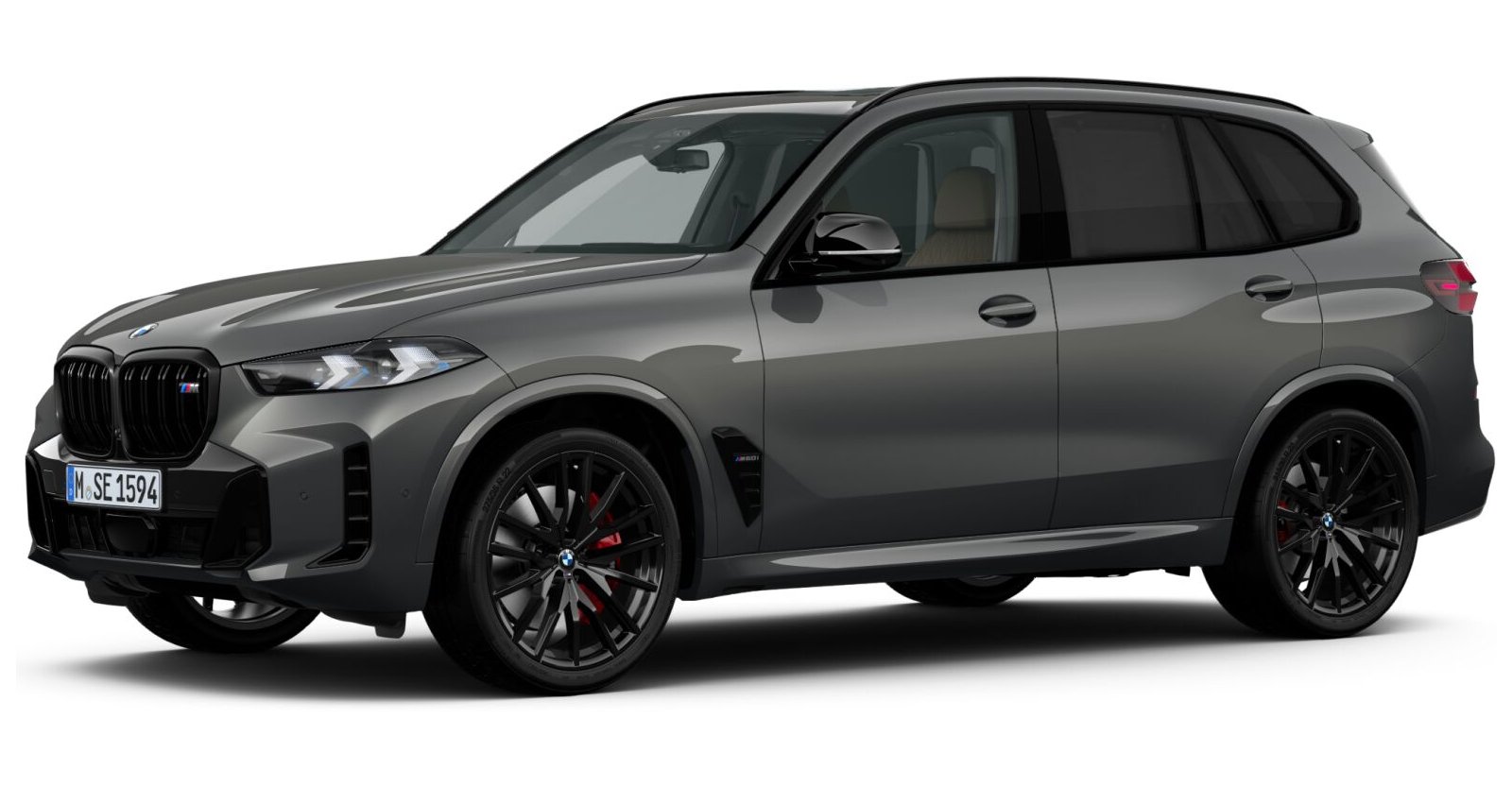BMW X5 M60i xDrive in Grau von vorne BMW X5 M60i xDrive in Grau von vorne