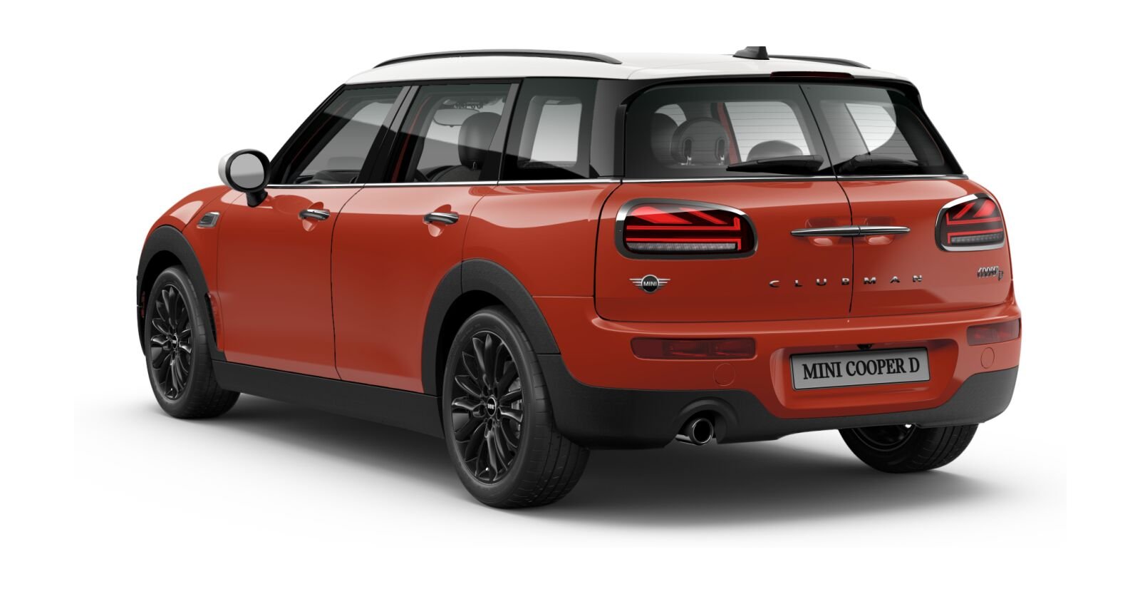MINI MINI Clubman in Rot von hinten MINI MINI Clubman in Rot von hinten