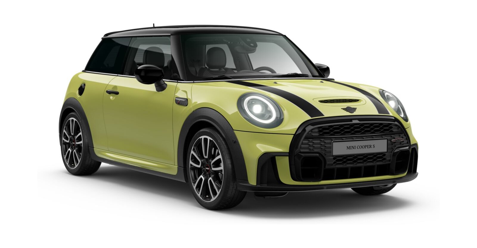 MINI Cooper S 3-Türer in Gelb von vorne MINI Cooper S 3-Türer in Gelb von vorne