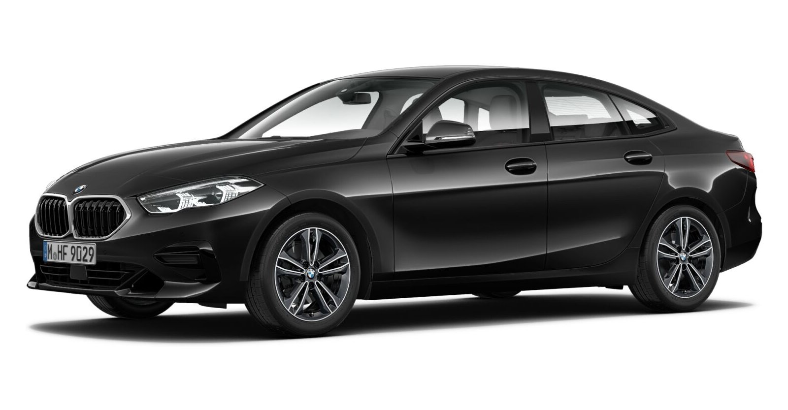 BMW BMW 2er in Schwarz von vorne BMW BMW 2er in Schwarz von vorne