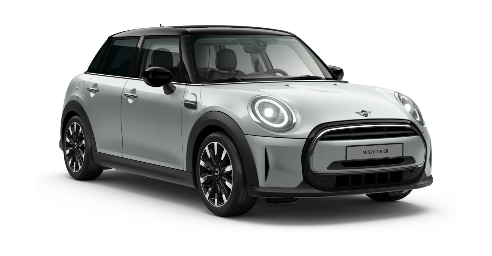 MINI Cooper 5-Türer in Silber von vorne MINI Cooper 5-Türer in Silber von vorne