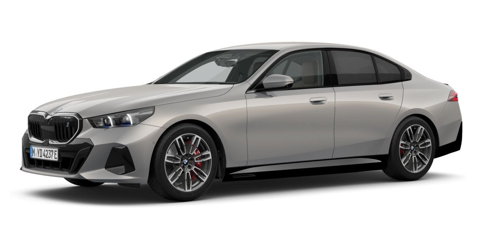 BMW i5 eDrive40 Limousine in Grau von vorne BMW i5 eDrive40 Limousine in Grau von vorne