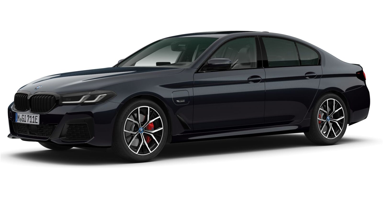 BMW BMW 5er in Schwarz von vorne BMW BMW 5er in Schwarz von vorne