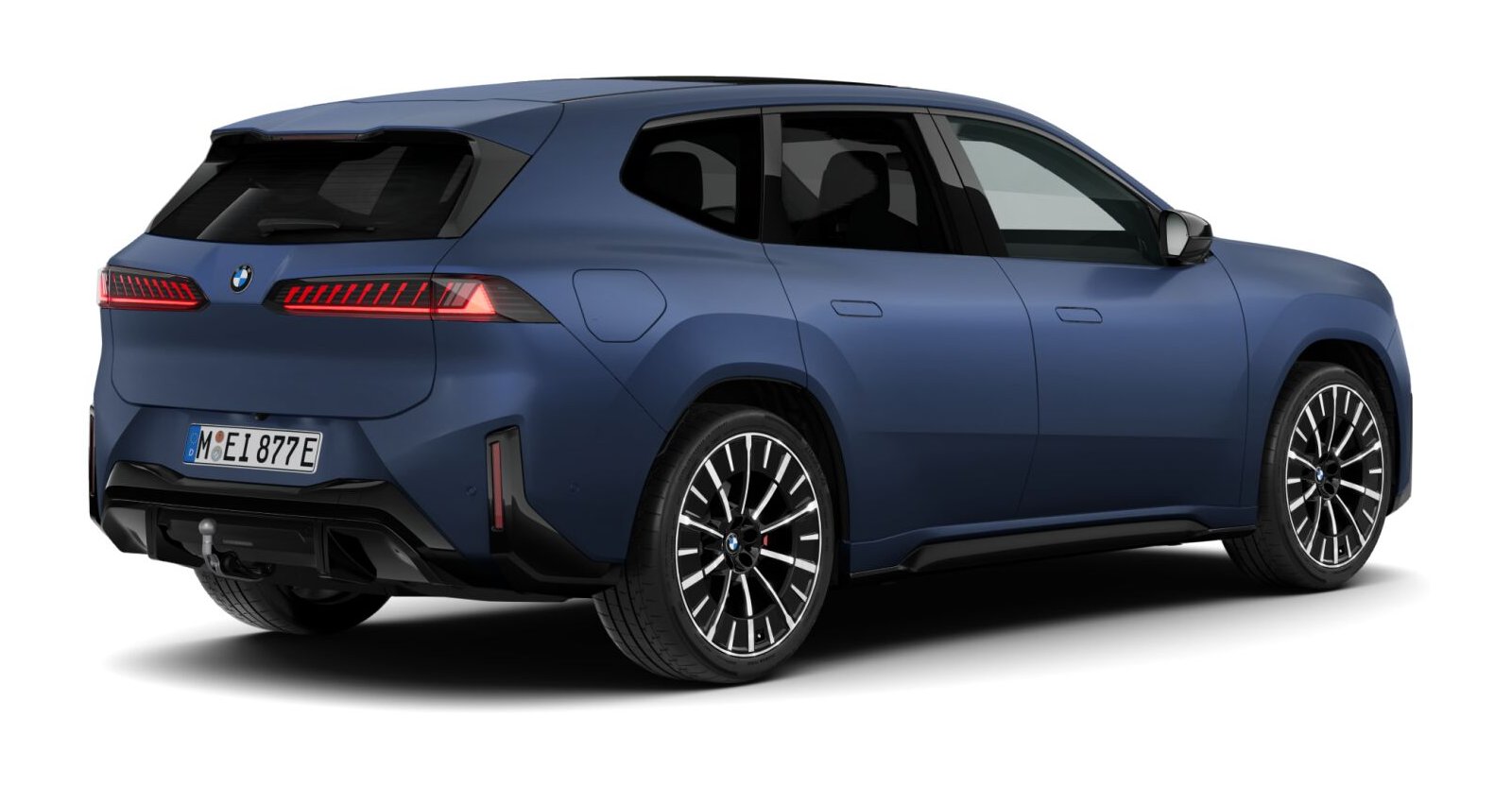 BMW BMW I in Blau von hinten